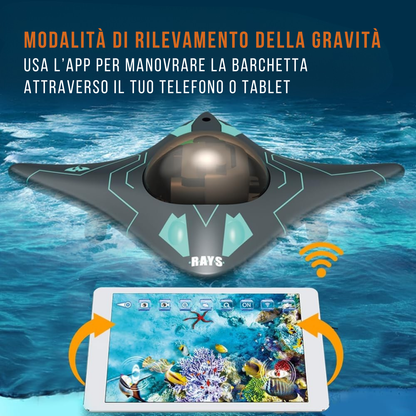 Drone mini subacqueo WI-Fi telecomandato da APP con telecamera HD in tempo reale - AquaCam