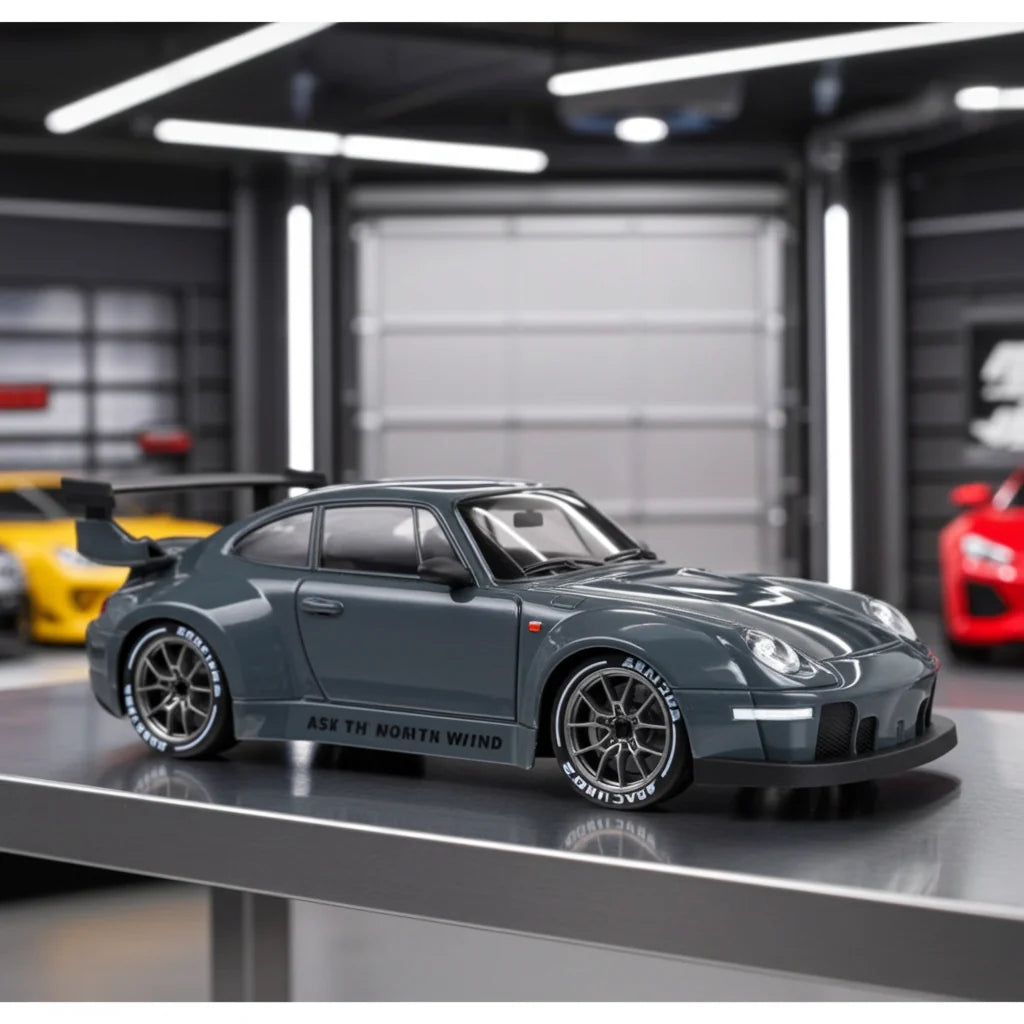 Auto da corsa 911 telecomandata scala 1:24 ricaricabile con cavo USB