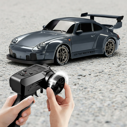 Auto da corsa 911 telecomandata scala 1:24 ricaricabile con cavo USB