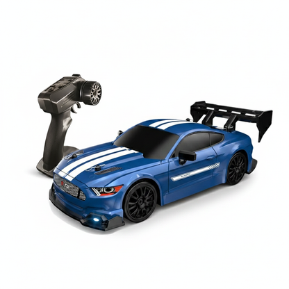 Auto da corsa Shelby GT500 telecomandata scala 1:24 ricaricabile con cavo USB