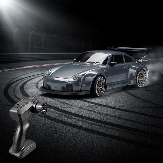 Auto da corsa 911 telecomandata scala 1:24 ricaricabile con cavo USB